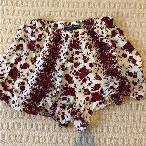 Red floral comfy shorts!
